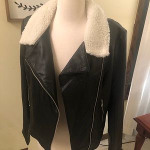 Faux leather jacket